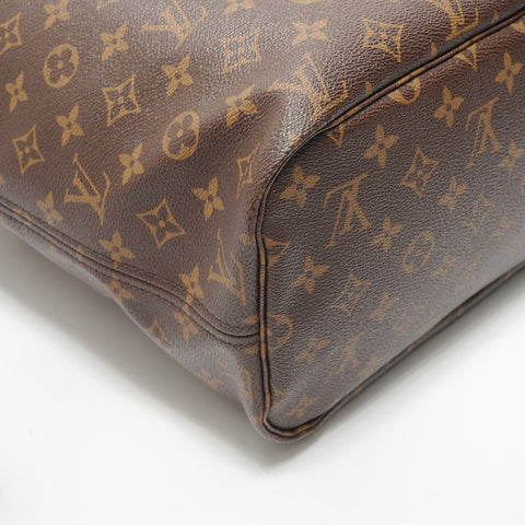 LOUIS VUITTON Monogram Neverfull MM Tote Bag Brown WS28334