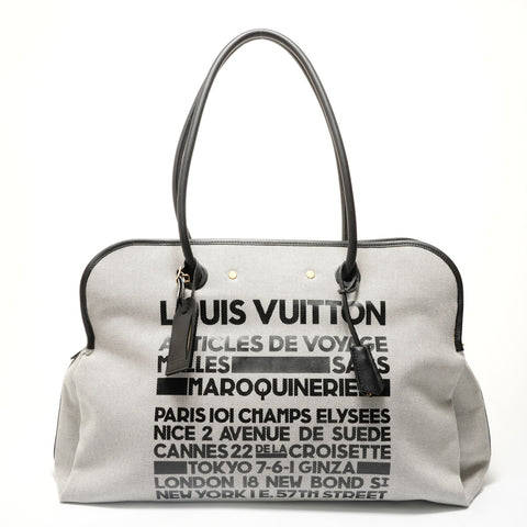 LOUIS VUITTON Travel Article da Voyage Shoulder Bag gray WS28335