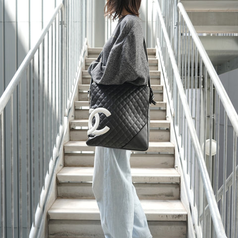 CHANEL Booth #9, Cambon Line, COCO Mark Shoulder Bag black WS28337