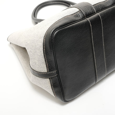 HERMES Garden Party PM Toile H Handbag gray WS28339
