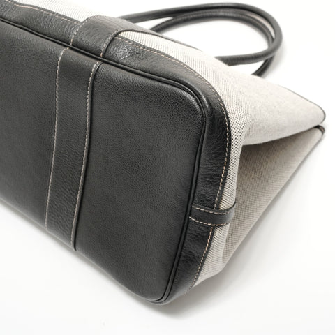HERMES Garden Party PM Toile H Handbag gray WS28339
