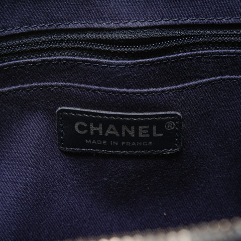 CHANEL Item No. 21, 2015-2016, Caviar Skin, Gunmetal, 2-Way Shoulder Bag blue WS28341