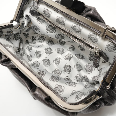 LOEWE leather Shoulder Bag gray WS28344