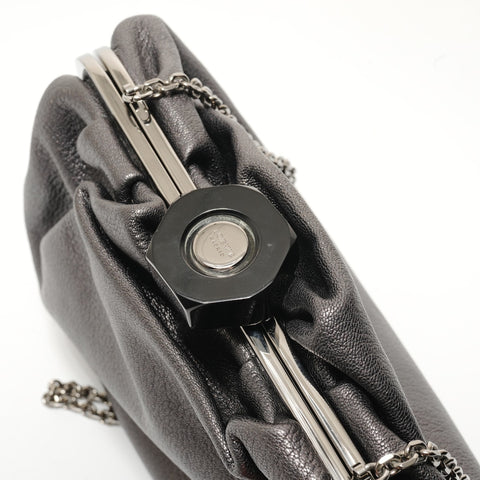 LOEWE leather Shoulder Bag gray WS28344