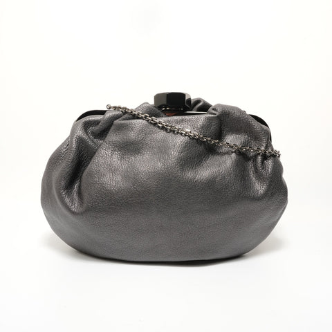 LOEWE leather Shoulder Bag gray WS28344