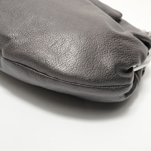 LOEWE leather Shoulder Bag gray WS28344