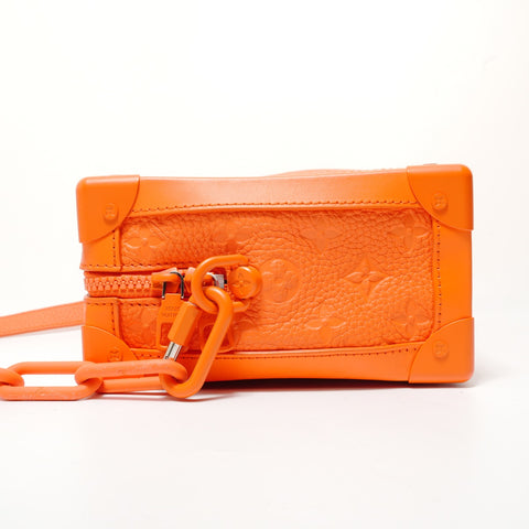 LOUIS VUITTON 2019 model Handle Soft Trunk Monogram Shoulder Bag Orange WS28345