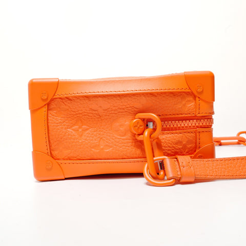 LOUIS VUITTON 2019 model Handle Soft Trunk Monogram Shoulder Bag Orange WS28345