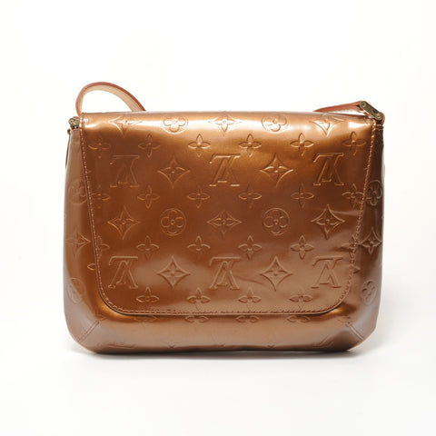 LOUIS VUITTON 2007 Monogram Vernis Thompson Street Shoulder Bag Brown WS28346
