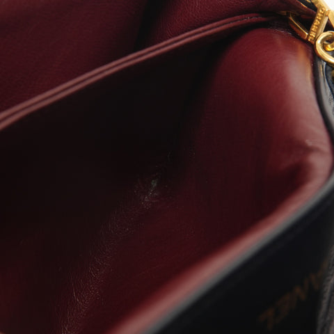 CHANEL Lambskin Matelass bag with pouch Shoulder Bag Navy WS28347