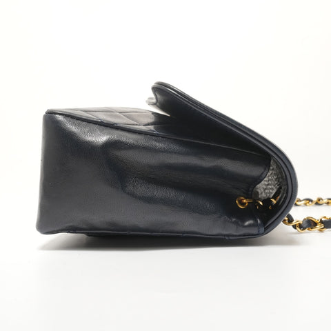 CHANEL Lambskin Matelass bag with pouch Shoulder Bag Navy WS28347