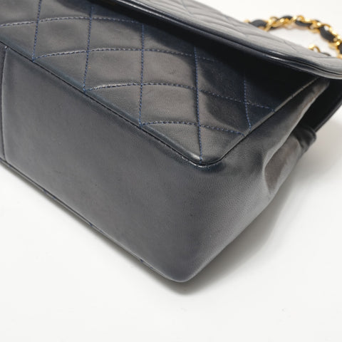 CHANEL Lambskin Matelass bag with pouch Shoulder Bag Navy WS28347