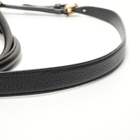 PRADA Vitello Leather Shoulder Bag black WS28348