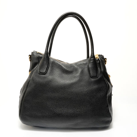 PRADA Vitello Leather Shoulder Bag black WS28348