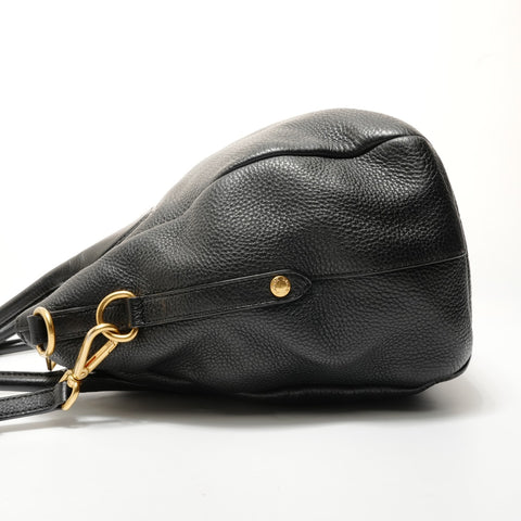 PRADA Vitello Leather Shoulder Bag black WS28348
