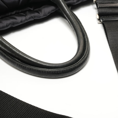 PRADA Triangle Logo New Test Bomber 2WAY Shoulder Bag black WS28354