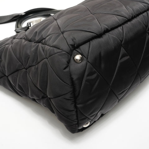 PRADA Triangle Logo New Test Bomber 2WAY Shoulder Bag black WS28354