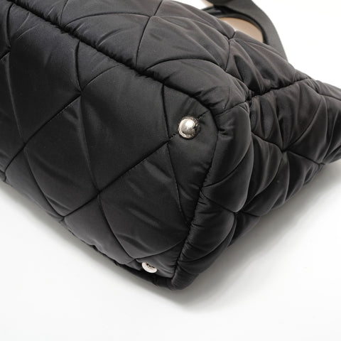 PRADA Triangle Logo New Test Bomber 2WAY Shoulder Bag black WS28354