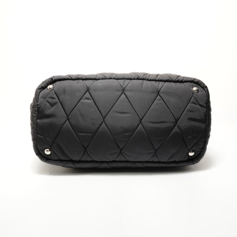 PRADA Triangle Logo New Test Bomber 2WAY Shoulder Bag black WS28354