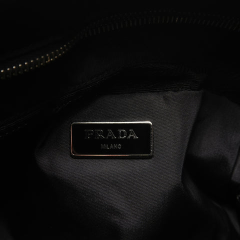 PRADA Triangle Logo New Test Bomber 2WAY Shoulder Bag black WS28354