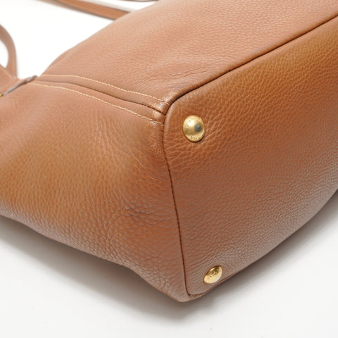 PRADA leather Shoulder Bag Brown WS28355
