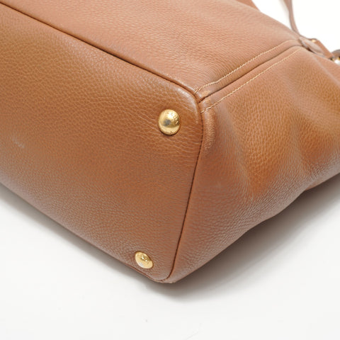 PRADA leather Shoulder Bag Brown WS28355