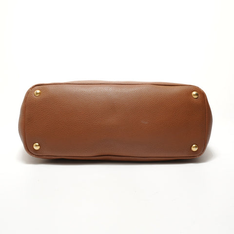 PRADA leather Shoulder Bag Brown WS28355