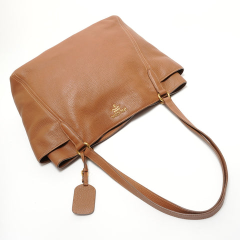 PRADA leather Shoulder Bag Brown WS28355