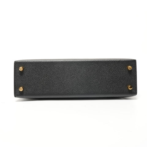 HERMES B stamp, 2023 Mini Kelly Epsom Handbag black WS28357