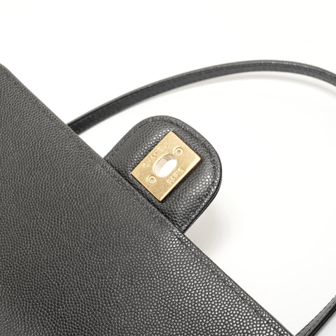 CHANEL 2026 Stainless Steel Small Flap Shoulder Bag black WS28359