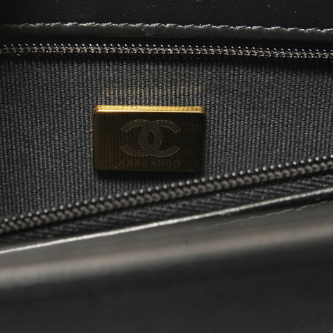 CHANEL 2026 Stainless Steel Small Flap Shoulder Bag black WS28359