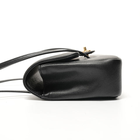 CHANEL 2026 Stainless Steel Small Flap Shoulder Bag black WS28359