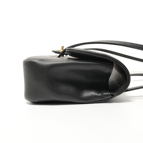 CHANEL 2026 Stainless Steel Small Flap Shoulder Bag black WS28359