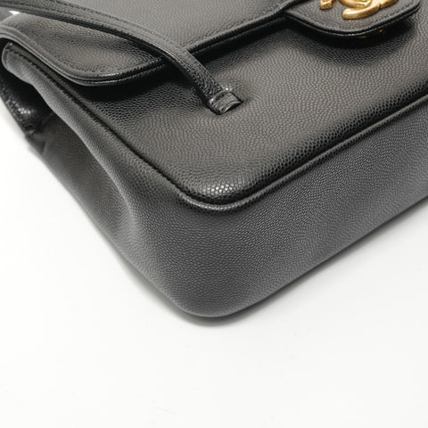 CHANEL 2026 Stainless Steel Small Flap Shoulder Bag black WS28359