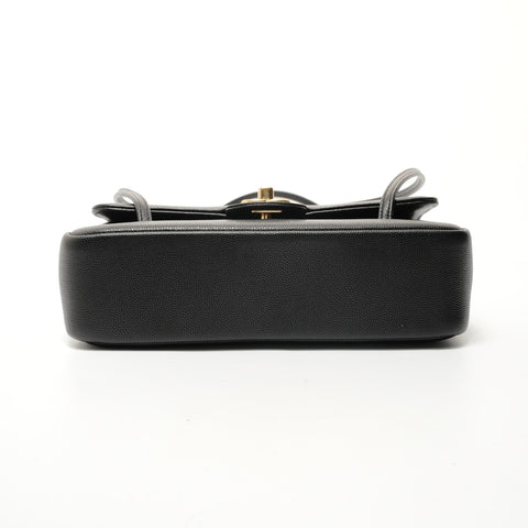 CHANEL 2026 Stainless Steel Small Flap Shoulder Bag black WS28359