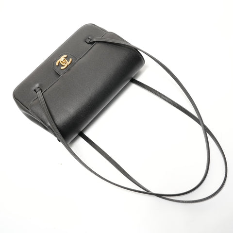 CHANEL 2026 Stainless Steel Small Flap Shoulder Bag black WS28359