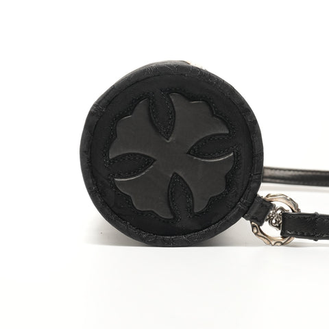 CHROME HEARTS Stencil Pattern Grinds Nylon Shoulder Bag black WS28361