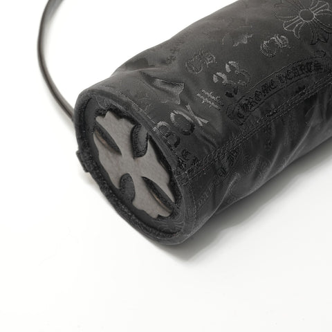 CHROME HEARTS Stencil Pattern Grinds Nylon Shoulder Bag black WS28361