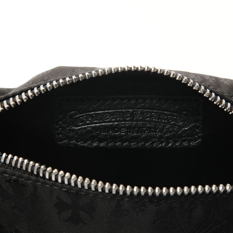 CHROME HEARTS Stencil Pattern Grinds Nylon Shoulder Bag black WS28361