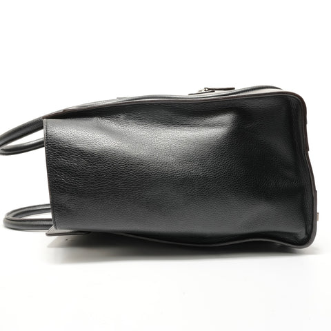 CELINE Luggage Mini Shopper Leather Handbag black WS28363
