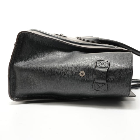 CELINE Luggage Mini Shopper Leather Handbag black WS28363