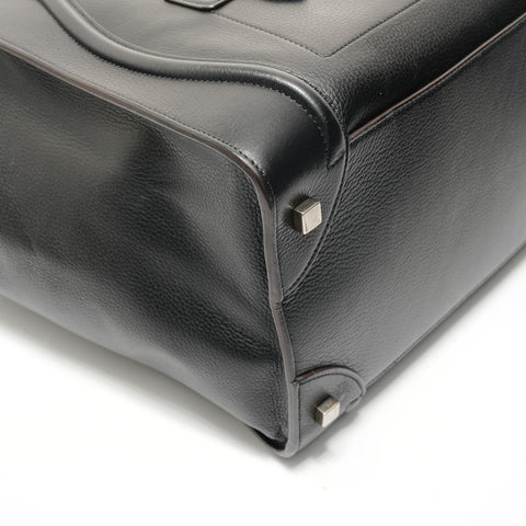 CELINE Luggage Mini Shopper Leather Handbag black WS28363
