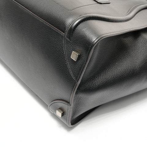 CELINE Luggage Mini Shopper Leather Handbag black WS28363