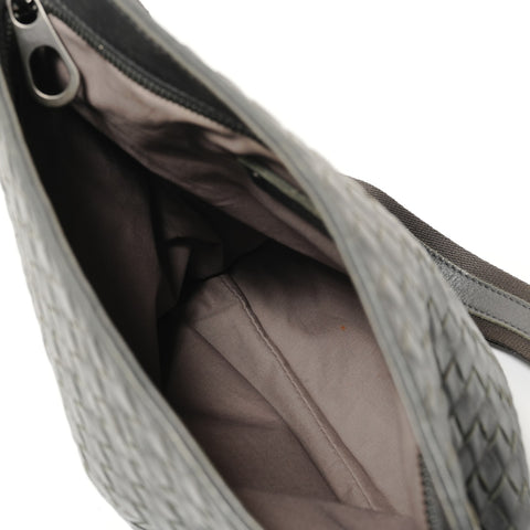 BOTTEGAVENETA INTRECCIATO leather Shoulder Bag gray WS28366