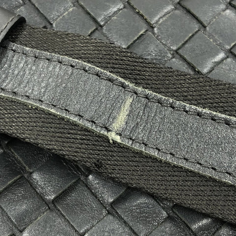 BOTTEGAVENETA INTRECCIATO leather Shoulder Bag gray WS28366