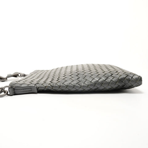 BOTTEGAVENETA INTRECCIATO leather Shoulder Bag gray WS28366