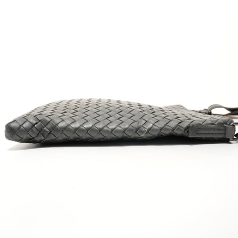 BOTTEGAVENETA INTRECCIATO leather Shoulder Bag gray WS28366