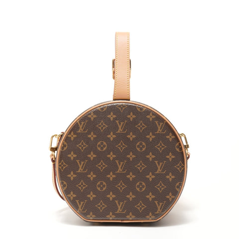 LOUIS VUITTON Monogram Petite Boite Chapeau Shoulder Bag Brown WS28367