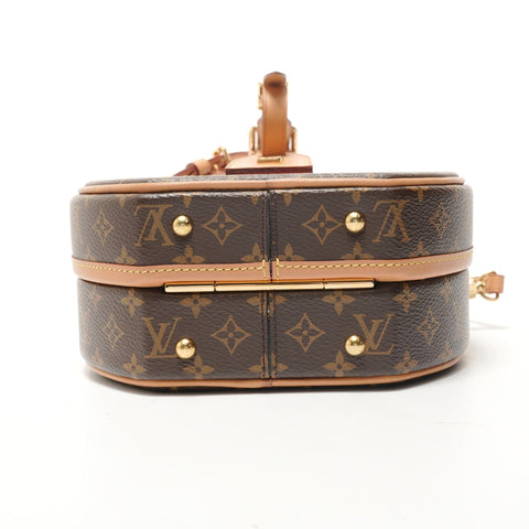 LOUIS VUITTON Monogram Petite Boite Chapeau Shoulder Bag Brown WS28367