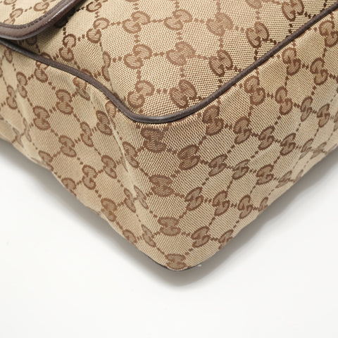 GUCCI GG canvas Shoulder Bag beige WS28369